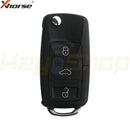 Xhorse Volkswagen / Skoda / Seat-Style Wired Universal Flip Remote Key | 3-Buttons | VVDI | XKB501