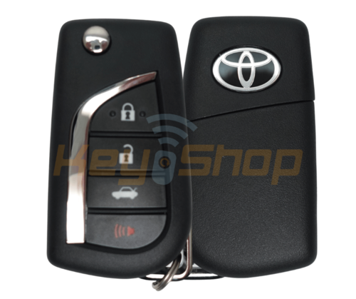 2019+ Toyota Yaris / Yaris Cross Flip Remote Key | ID8A | 4-Buttons | TOY48 | 434MHz | 02F80 (OEM)