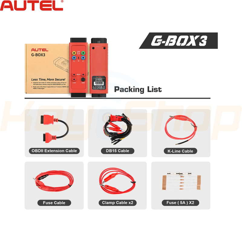 AUTEL G-BOX3 Bench/On-Vehicle Adapter for BMW/Benz/Ford/Toyota and more