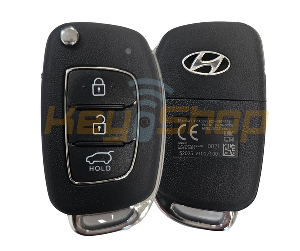 2020-2022 Hyundai i20 / Bayon Flip Remote Key | ID8A | 3-Buttons | KK12 | 433MHz | Q0000 (OEM)