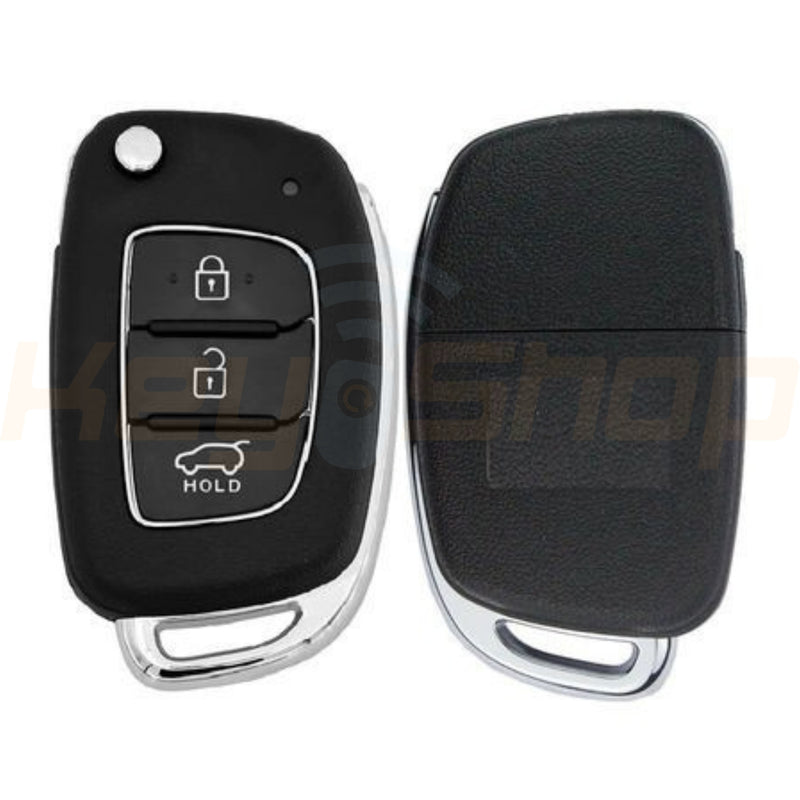 Flip Remote Key Shell / Hyundai Nickle / 2020+ / 3 Buttons / HYN14R / Blade on its side