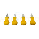 Yellow Shell Opener Pry Tool Set - Open Key Shell Tool Kit of 4 Pcs