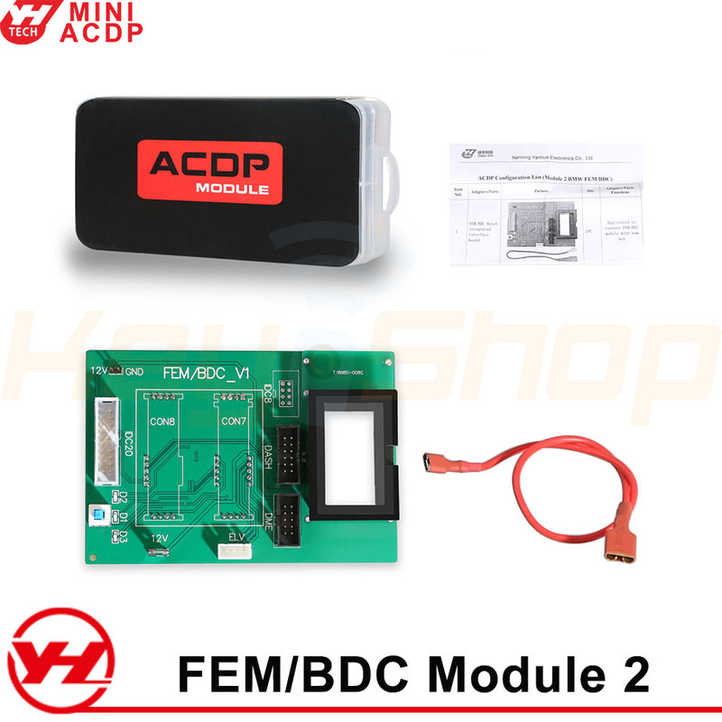 ACDP Module 2 - BMW FEM/BDC 2011-2022 IMMO / ODO / Backup & Repair + License A50A A50C