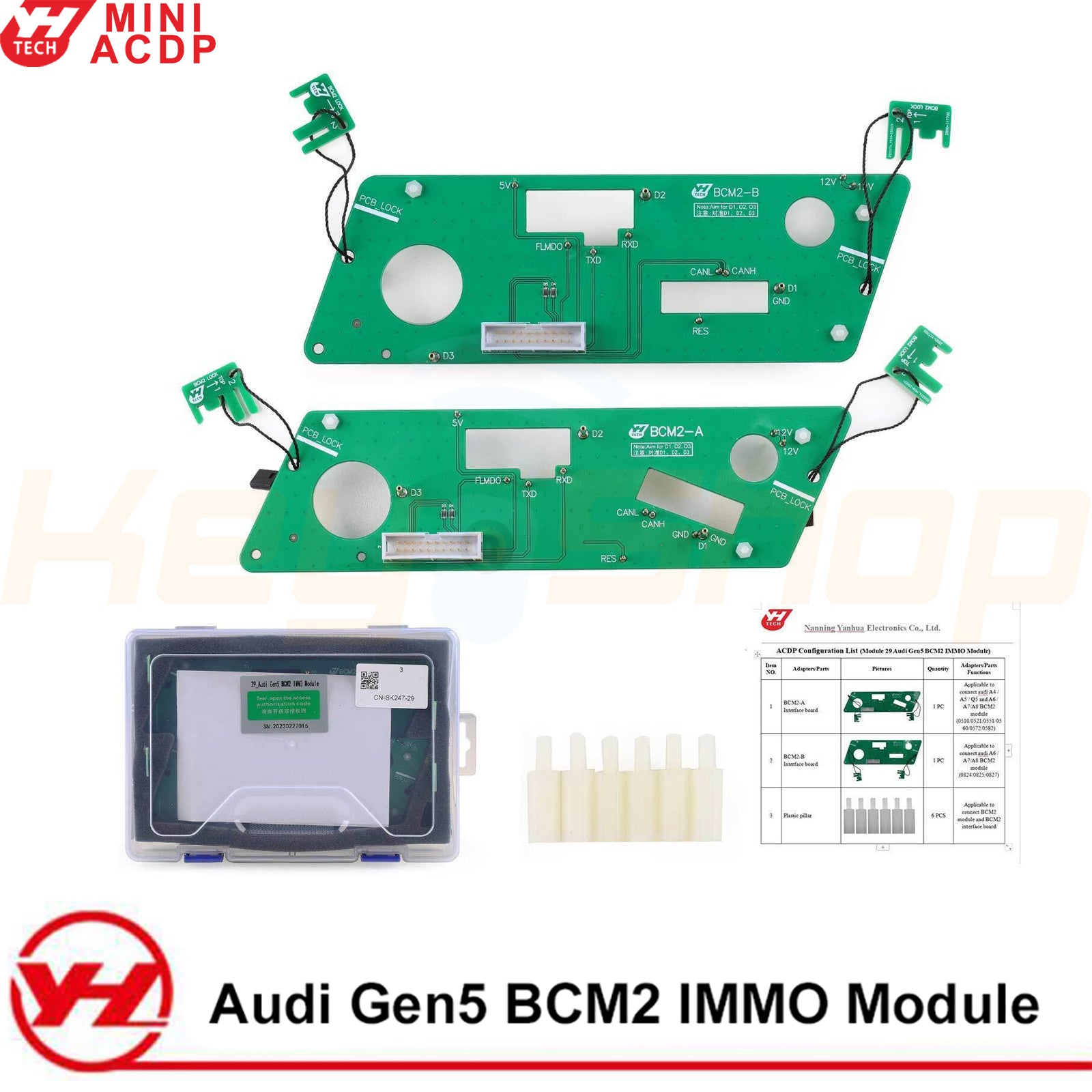 ACDP Module 29 - Audi 2013-2019 BCM2 Gen5 IMMO Key Programming + Licen