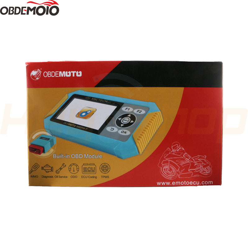 OBDEMOTO 900Pro - Motorcycle 3-in-1 Key Programmer + Diagnostics + Mileage (OBD/Bench)