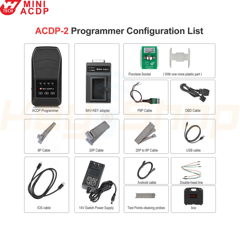 Yanhua Mini ACDP-2 World's best "Solder-Free" Key Programmer, ECU Cloner & Odo Tool (Basic Module)