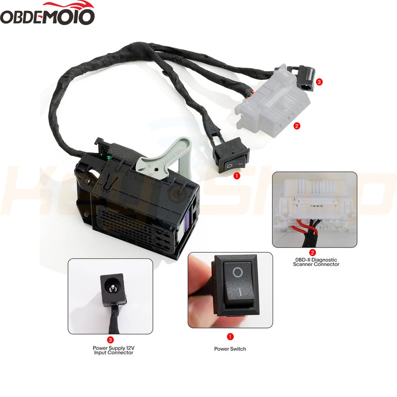 OBDEMOTO 900Pro Cable - BMW Motorcycle ID46 Mechanical Key Programming Adapter / Bosch ECU Test Platform (K-010)