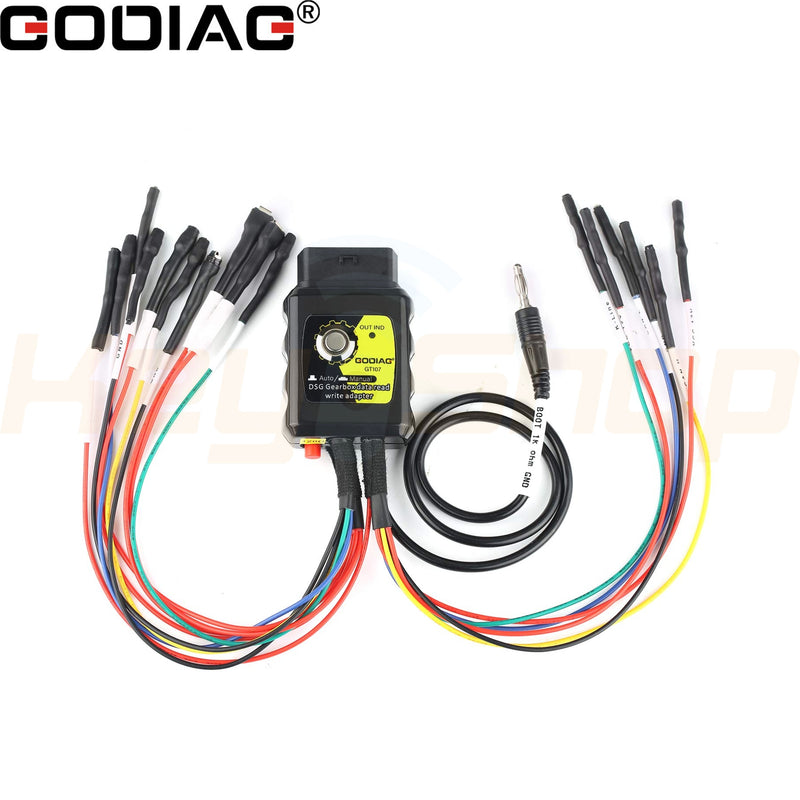 GODIAG GT107 + GT105 II: OBD Key Programming Adapter & TCU Test Bench VAG/Mitsubishi Expert