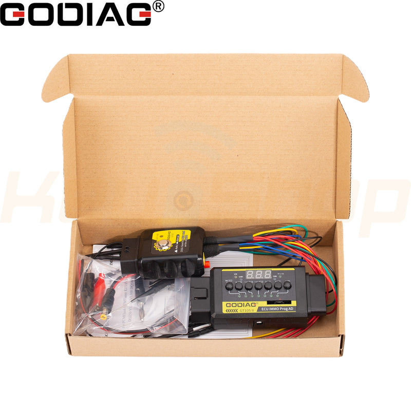 GODIAG GT107 + GT105 II: OBD Key Programming Adapter & TCU Test Bench VAG/Mitsubishi Expert
