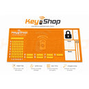 Orange Soldering & Lock Organization Mat - Silicone ESD Heat-Resistant Repair Pad