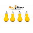 Yellow Shell Opener Pry Tool Set - Open Key Shell Tool Kit of 4 Pcs