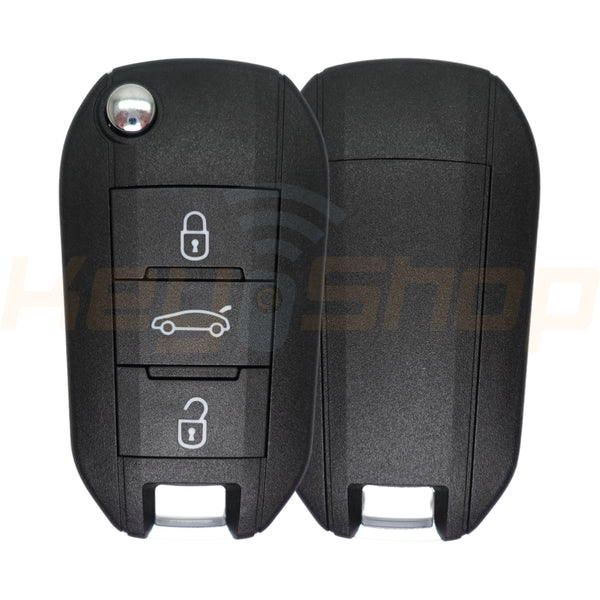 2013+ Citroen / Peugeot Flip Remote Key | ID46 | 3-Buttons | VA2 | 434MHz (Aftermarket)