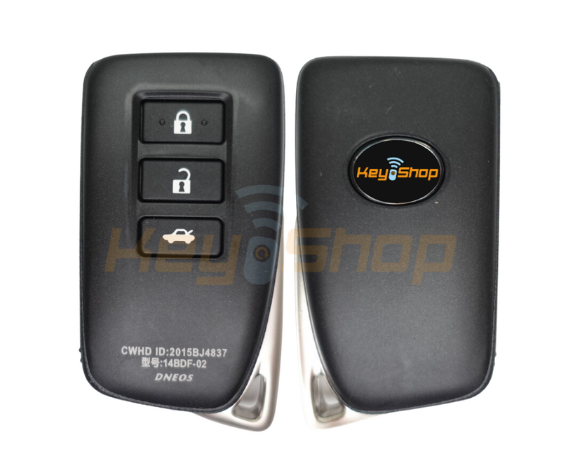 2014-2019 Lexus IS Smart Key | ID8A | 3-Buttons | TOY2 | 434MHz (Aftermarket)