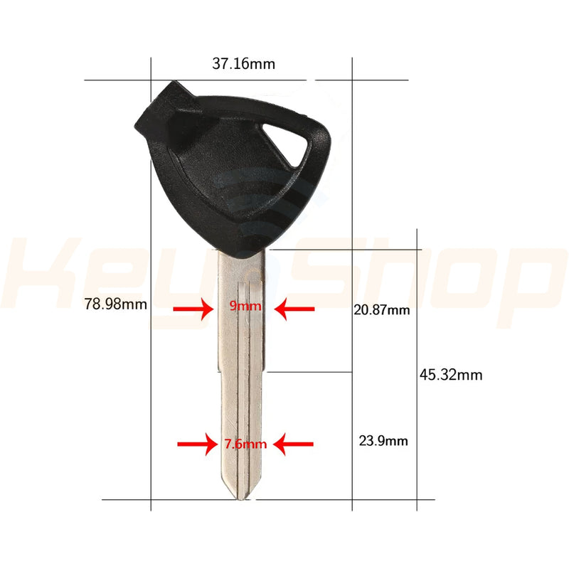 Motorcycle Key Shell - SUZUKI 011 - Long / Magnetic - YH29