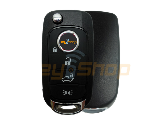 2015+ Fiat 500X Flip Remote Key | ID4A | 4-Buttons | SIP22 | 433MHz (Aftermarket)