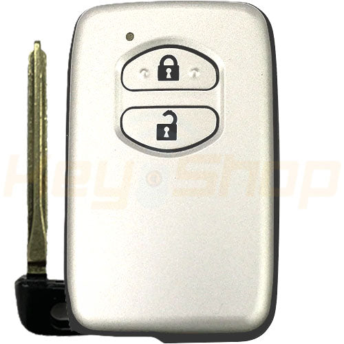 Smart Key Shell / TOYOTA 4D / 2 Buttons / White