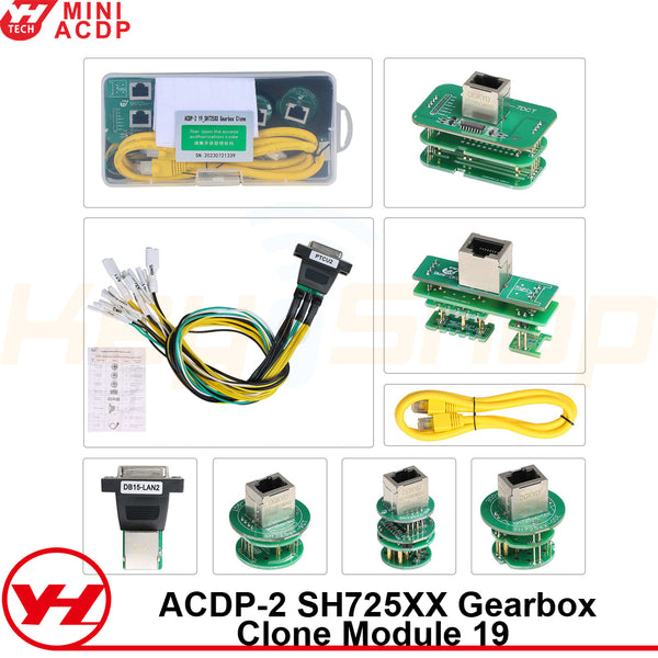 ACDP Module 19 - SH725XX Gearbox TCU Clone: BMW VW MB JLR Porsche & More + License A000