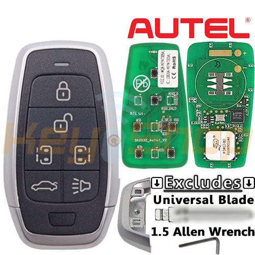 Autel Universal Smart Key | 6-Buttons | IKEY | AT006EL (Hatch Glass)