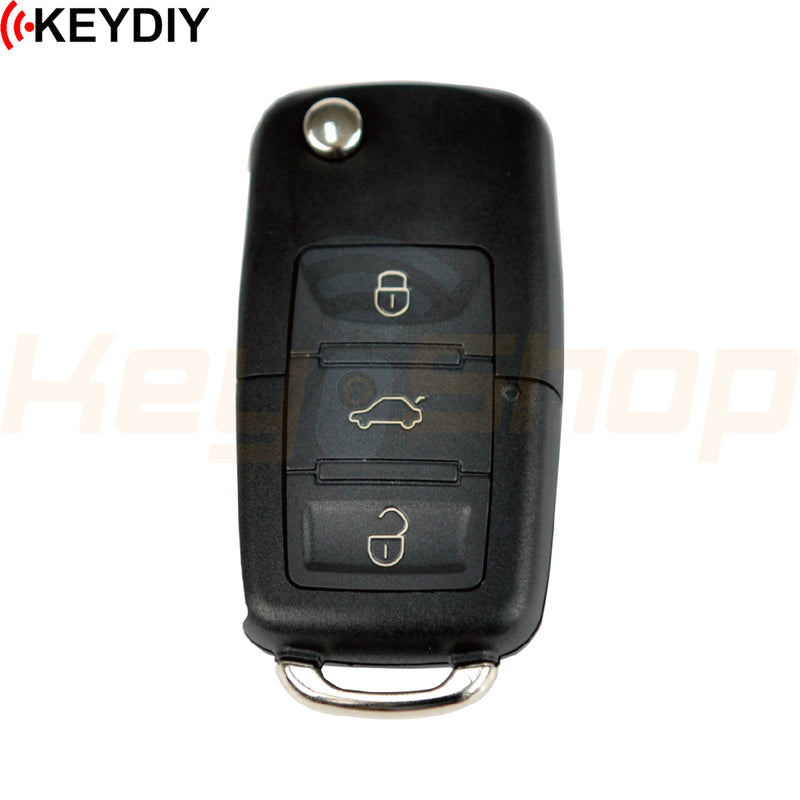 KeyDIY Volkswagen / Skoda / Seat-Style Wired Universal Flip Remote Key | 3-Buttons | KD | B01-3