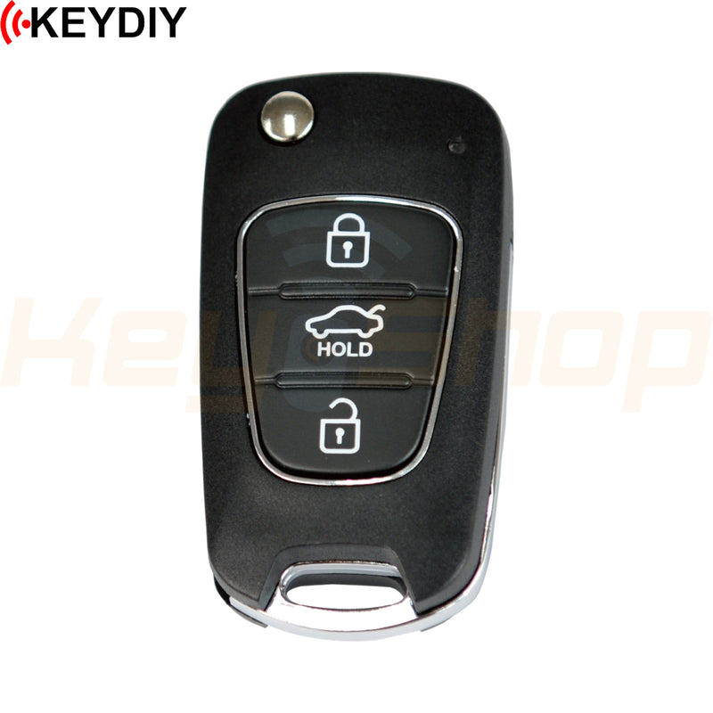 KeyDIY Hyundai / Kia-Style Wired Universal Flip Remote Key | 3-Buttons | KD | B04-3