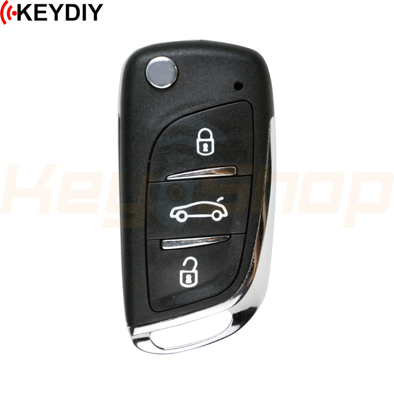 KeyDIY DS / Citroen / Peugeot-Style Wireless Universal Flip Remote Key | 3-Buttons | KD | NB11-3