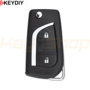 KeyDIY Toyota-Style Wired Universal Flip Remote Key | 3-Buttons | KD | B13-2