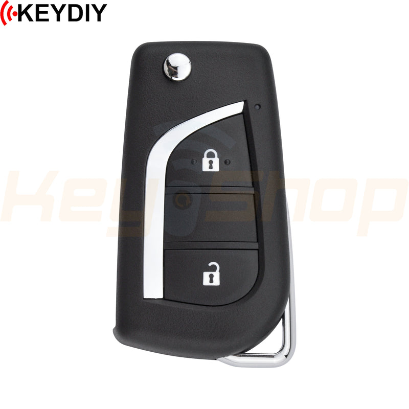 KeyDIY Toyota-Style Wired Universal Flip Remote Key | 3-Buttons | KD | B13-2