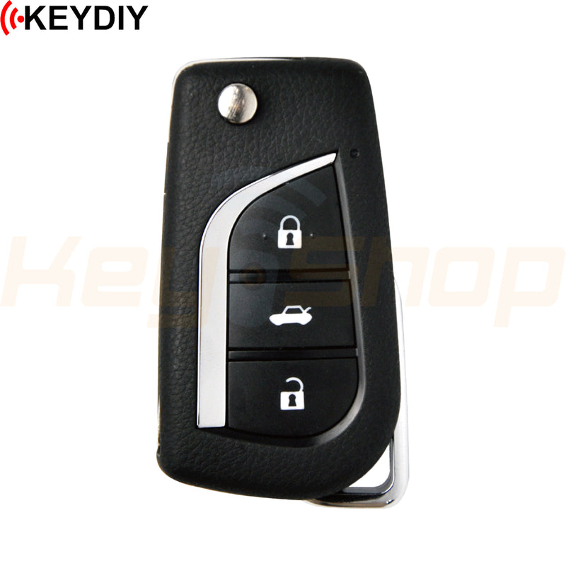 KeyDIY Toyota-Style Wired Universal Flip Remote Key | 3-Buttons | KD | B13-3