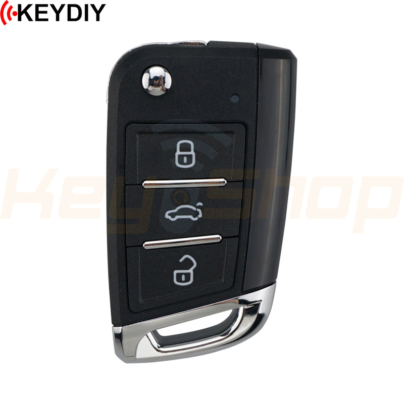 KeyDIY Volkswagen / Skoda / Seat MQB-Style Universal Smart Flip Key | 3-Buttons | KD | ZB15-3