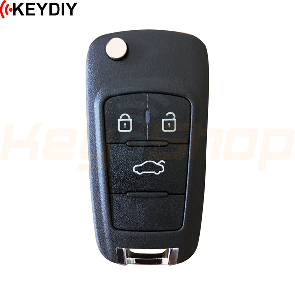 KeyDIY Buick / Cadillac / Chevrolet / GMC-Style Wireless Universal Flip Remote Key | 3-Buttons | KD | NB18-3