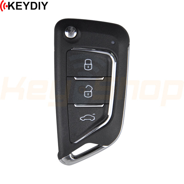 KeyDIY Buick / Cadillac / Chevrolet / GMC-Style Wireless Universal Flip Remote Key | 3-Buttons | KD | NB21-3