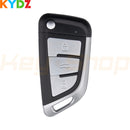 KYDZ BMW-Style Super Universal Flip Key "BLE" Silver | 3-Buttons | YX-BLE-BMW-S