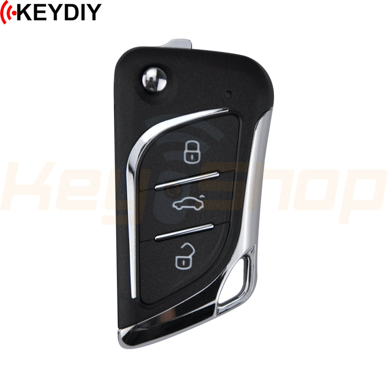 KeyDIY Lexus-Style Wired Universal Flip Remote Key | 3-Buttons | KD | B30-3