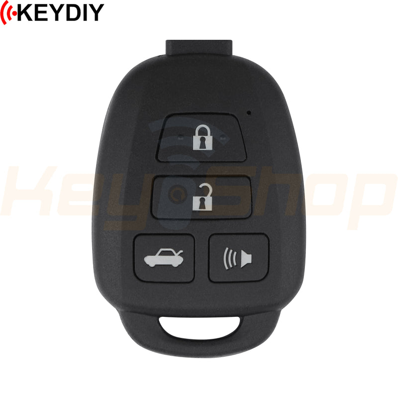 KeyDIY Toyota-Style Wired Universal Remote Head Key | 4-Buttons | KD | B35-4