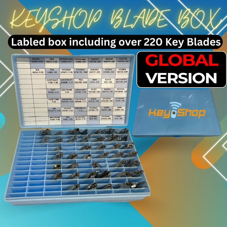 Big Blade Bundle + Labeled Box - KEYDIY Xhorse Universal Flip Blades - 220 Keys / 44 Types