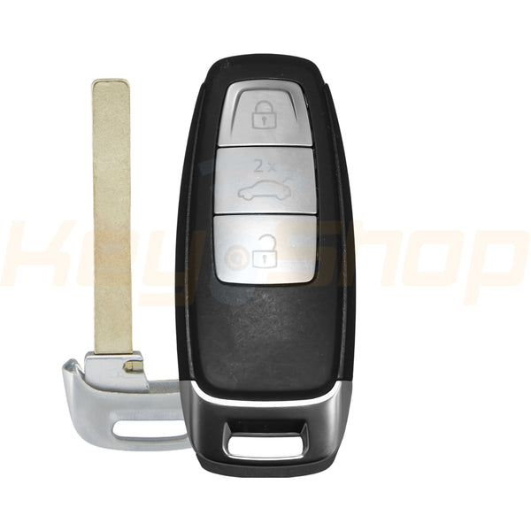 Smart Key Shell | Audi A8 MLB - Silver | 3 Buttons