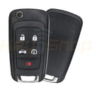 Flip Remote Key Shell / Chevrolet Malibu / 5 Buttons