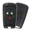 Flip Remote Key Shell / Chevrolet Spark / 3 Buttons / DW04