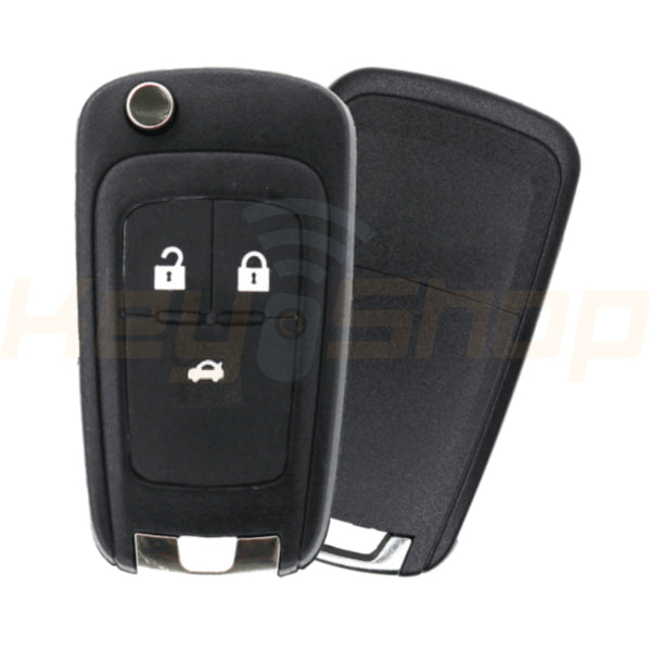 Flip Remote Key Shell / Chevrolet Cruze / 3 Buttons / HU100