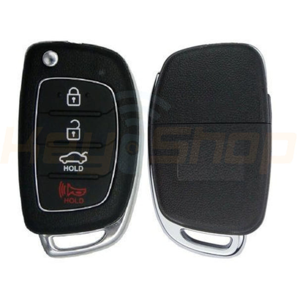 Flip Remote Key Shell / Hyundai / 4 Buttons