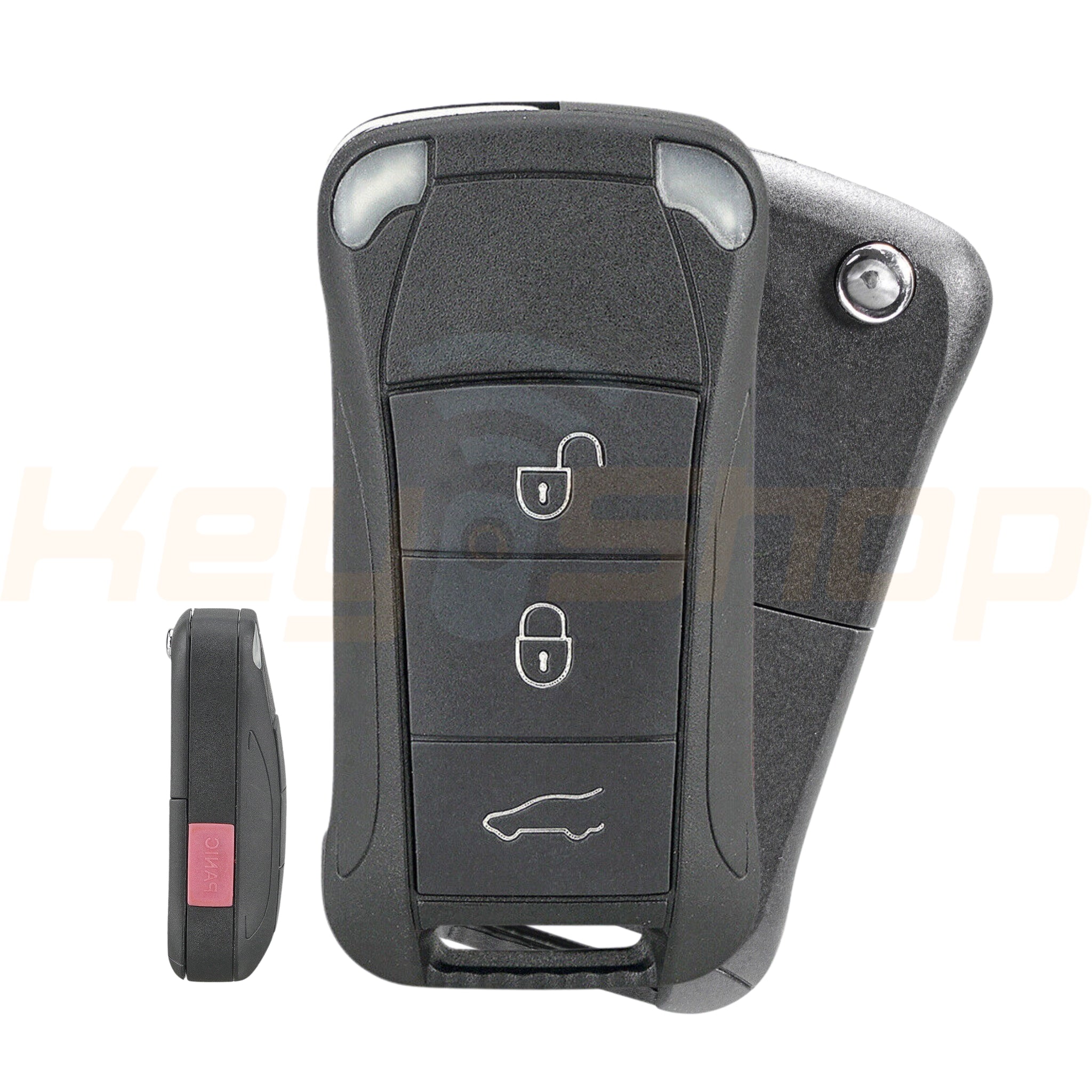 Flip Remote Key Shell / Porsche / 4 Buttons / Old Model