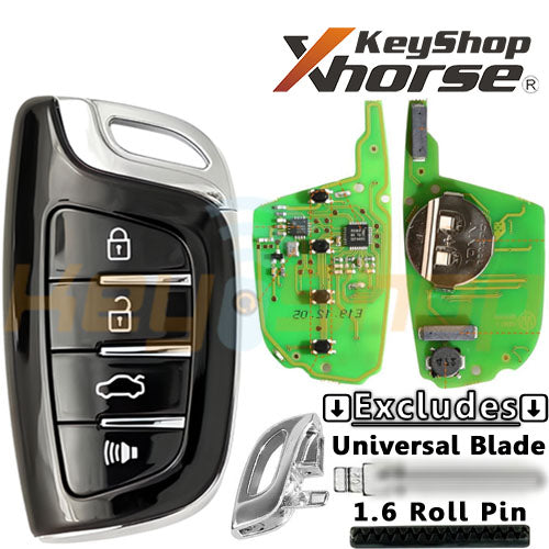 Xhorse Citroen/Peugeot-Style Universal Smart Key | 4-Buttons | VVDI | XSCS00
