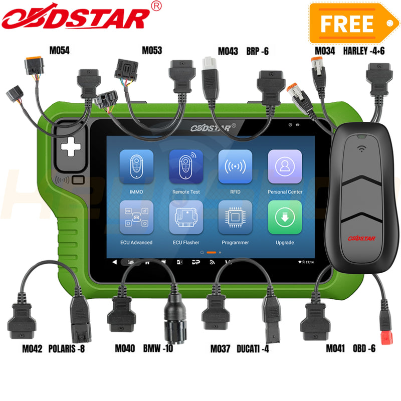 OBDSTAR Key Master G3 FULL SOSFTWARE PACKAGE: CAR/MOTO/MARINE 6-in-1 Key Programmer with ECU/TCU/DASH/BSI Cloning, ODO, Airbag (A1+A2 FREE GIFTS)