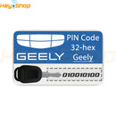 Code Service - GEELY: Key Programming Password by VIN (Limited Hours)