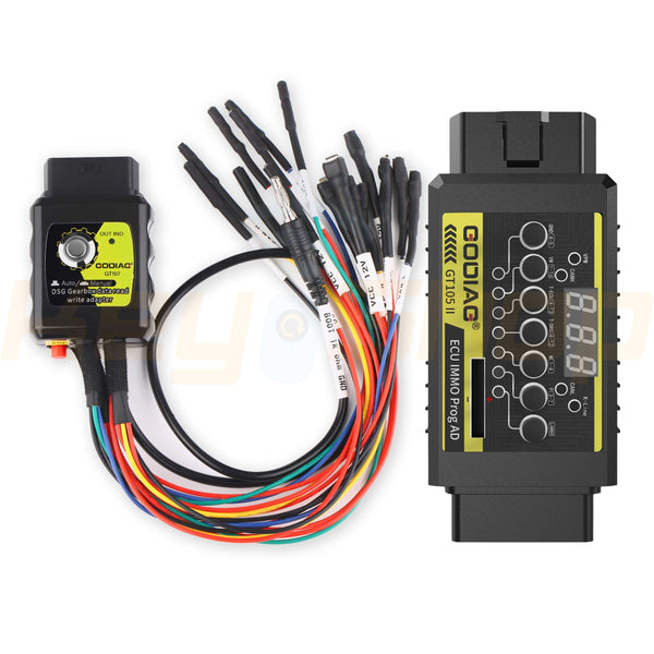 GODIAG GT107 + GT105 II: OBD Key Programming Adapter & TCU Test Bench VAG/Mitsubishi Expert