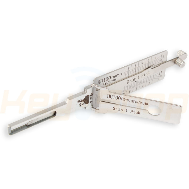 Original Lishi - HU100 V3 Ign/Dr/Bt - 2 in 1 Pick (10 Cuts)