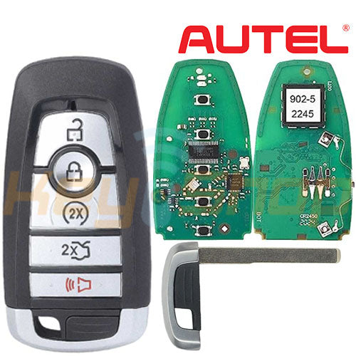 Autel Ford-Style Universal Smart Key | 5-Buttons | HU101 | IKEY | FD005AH (868MHz / 915MHz Only)