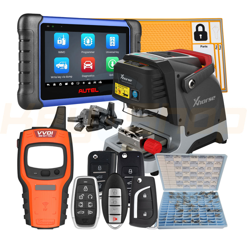 STARTER KIT - Dolphin XP005 + Autel IM508S + MINI Key Tool + Blade Box, Chips & Remotes