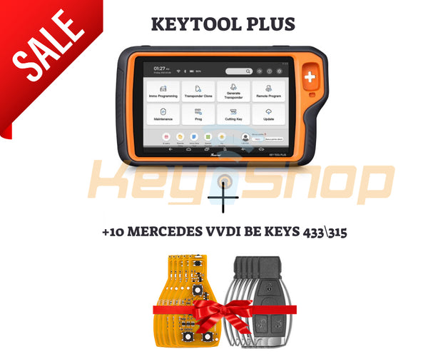 Bundle: Xhorse Keytool Plus GL + 10pcs of Mercedes BE Pro Keys (inc. Shells)