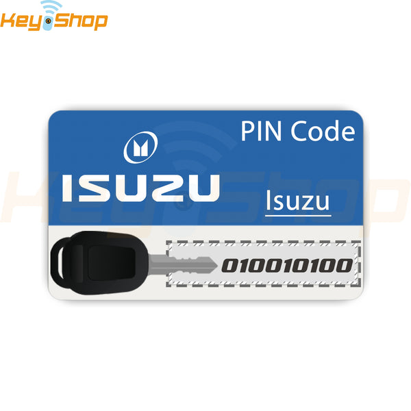 Code Service - ISUZU Key Programming PIN (VERY LIMITED HOURS)